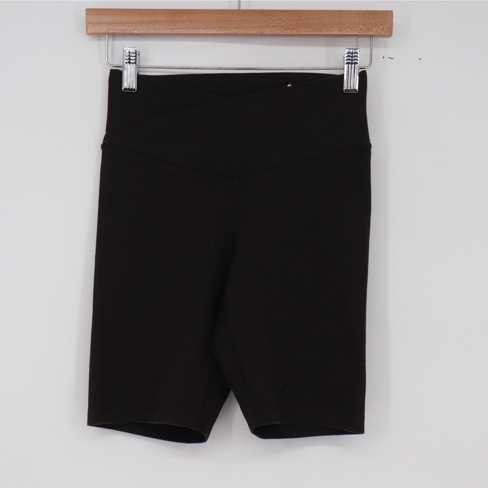 Old Navy Bike Short Womens S PowerChill Go-Dry Black Extra High Rise Excellent